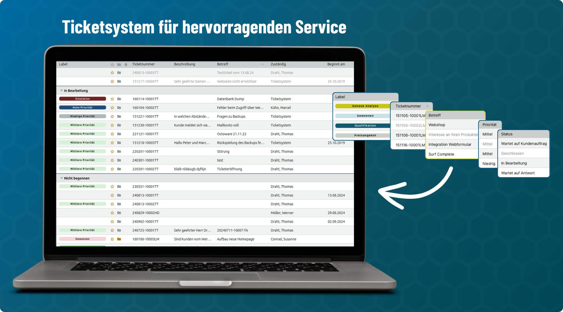 Behalten Sie stets den Überblick über Ihre Tickets